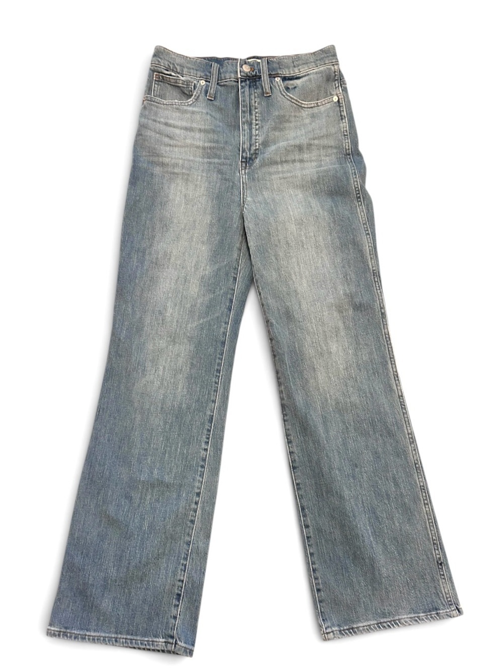 Madewell 11" High-Rise Flare Jeans in Classic Blue Wash — Size 30 NEW - Picture 2 of 6